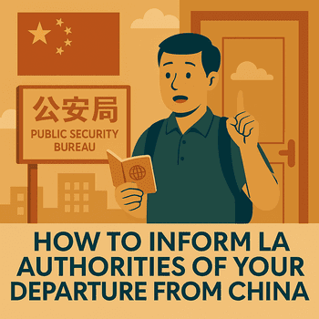 How to Inform Local Authorities of Your Departure from China