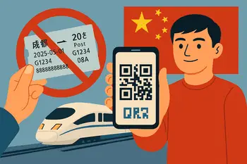 China Ends Paper Train Tickets