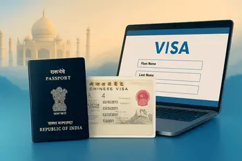 china visa application online india